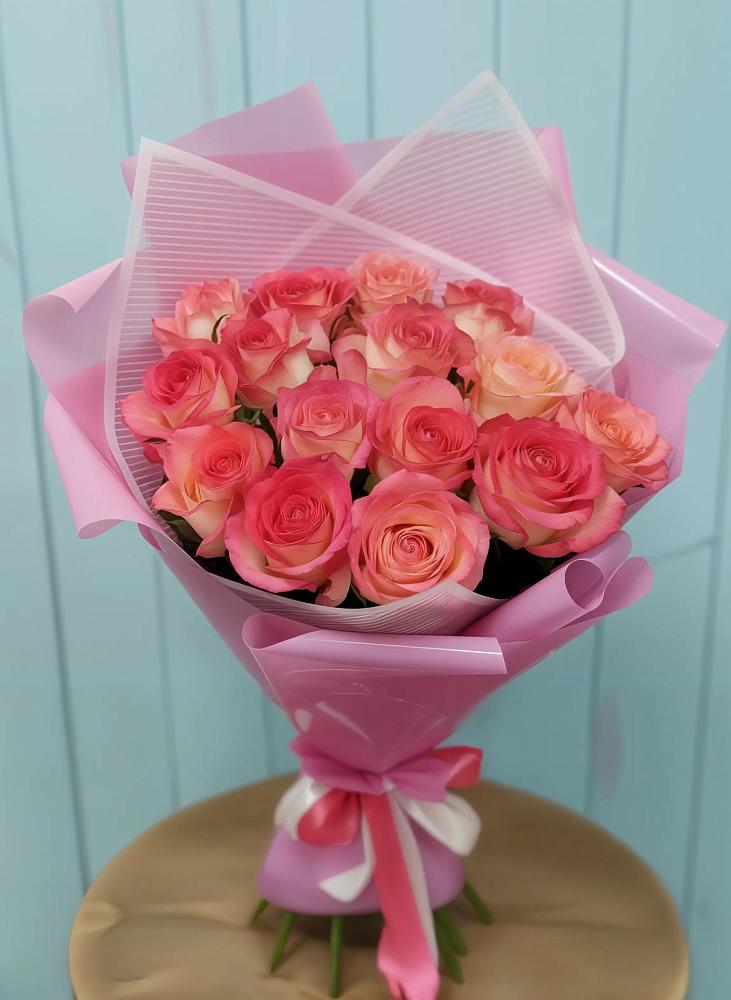 Букет 15 Розовых роз Равель в Гремячее