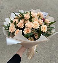 Букет Кремовые розы Латте в Гремячее