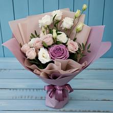 Букет цветов из:  Розы и Лизиантусы #REPLACE_PRED# Гремячее