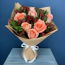 Букет цветов из:  Розы и Альстромерии в Гремячее
