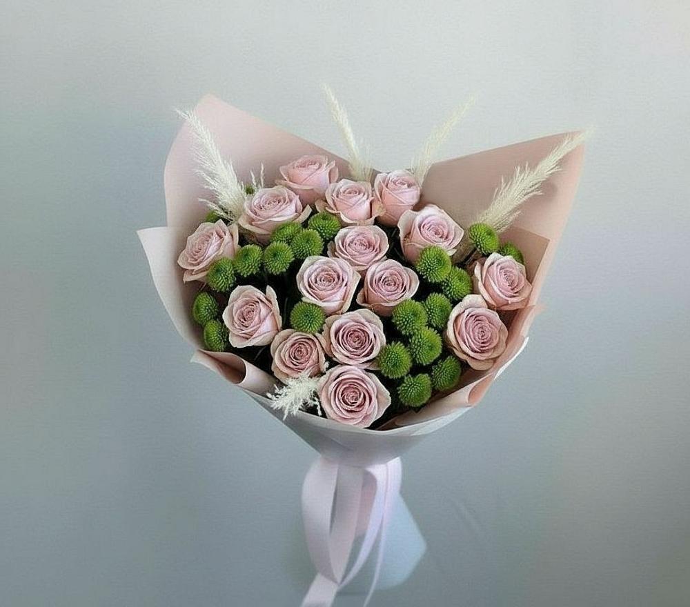 Букет цветов из: Розы и Хризантемы в Гремячее