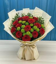 Букет цветов из:  Розы и Хризантемы в Гремячее