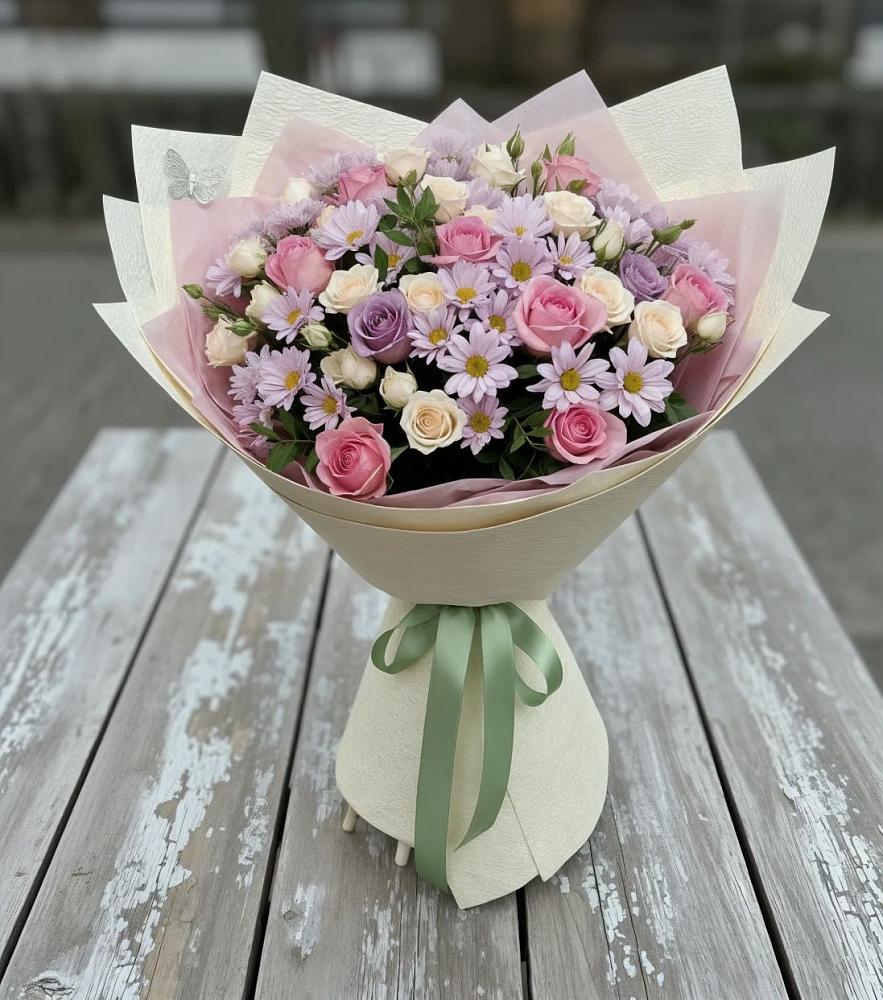 Букет цветов из: Розы и Хризантемы в Гремячее