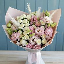 Букет цветов из:  Альстромерии и Розы #REPLACE_PRED# Гремячее